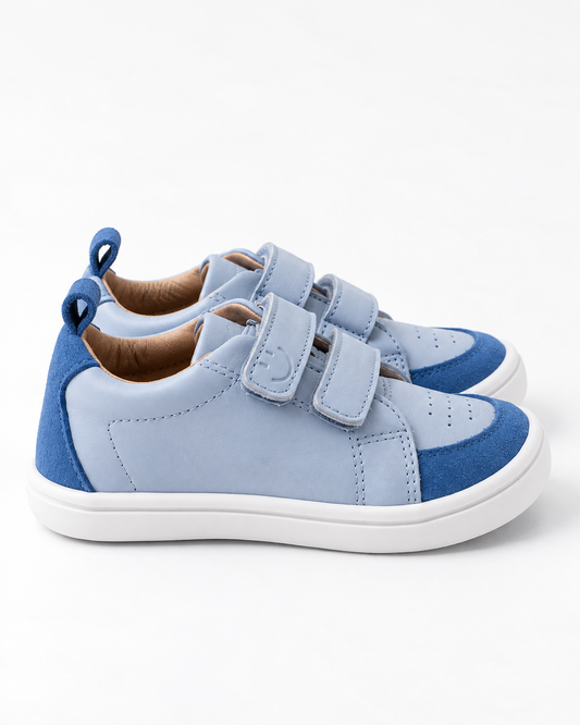 Zapatilla barefoot infantil Nuna Blue de calzado respetuoso POMKIDS